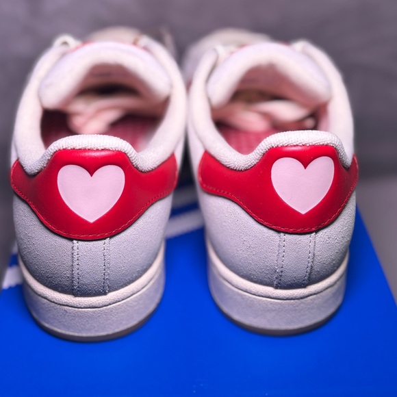 NWT Adidas Superstar ll red and pink heart - Picture 8 of 11